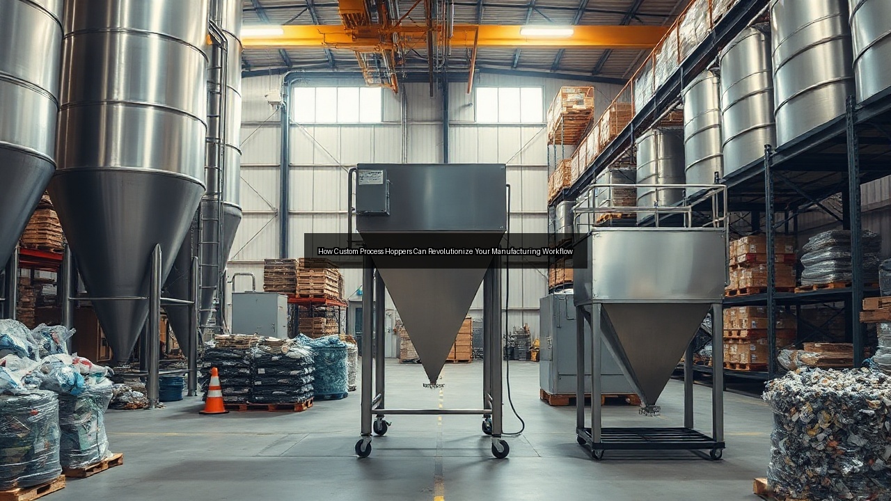 manufacturing custom process cone process hoppers recycling